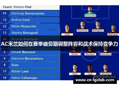 AC米兰如何在赛季疲劳期调整阵容和战术保持竞争力